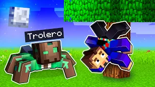 MINECRAFT pero NOS CONVERTIMOS EN ARAÑAS!