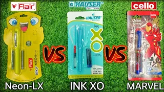 best Fauntain Pens Hauser, Flair, Cello Detailed Comparison Video || @YTSTATIONARY