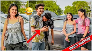 Ki$$ing on Boobs😂 Prank on Girl's || Amazing Reactions || By viraj tripathi