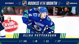 Elias Pettersson earns December Rookie of the Month honors