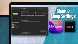 macOS Monterey M1- How To Change Sleep Time Settings! [Stop Automatically Sleeping]