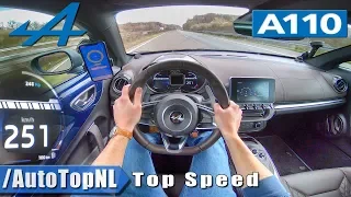 ALPINE A110 AUTOBAHN POV 251km/h TOP SPEED by AutoTopNL