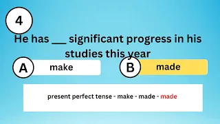 Can You answer 25/25? - 🤩 Irregular Verbs Make Made Made