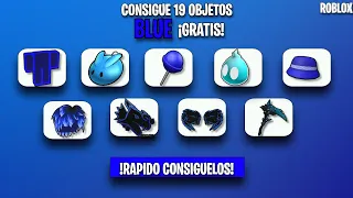 CONSIGUE 19 BLUE ITEM *EXCLUSIVOS* TOTALMENTE GRATIS EN ROBLOX 2024