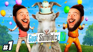 Cabra Loca Destruye las Leyes de la Física | GOAT SIMULATOR 3 #1