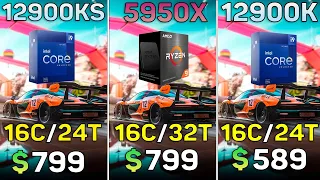 i9 12900KS vs R9 5950X vs i9 12900K - 10 Games Test