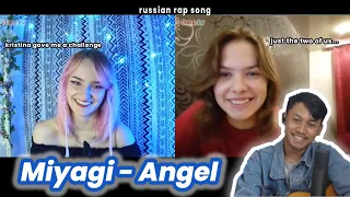 Cewe Russia Kasih Tantangan Buat Bawain Lagu Ini || Ometv international || Miyagi - Angel