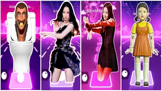 SKIBIDI TOILET 🆚 FIFTY FIFTY CUPID 🆚 JISOO FLOWER ANIME DANCE 🆚 SQUID GAME