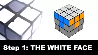 Step1: How to solve the white face of the Rubik's Cube?