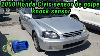 2000 Honda Civic 1.6 Cómo cambiar el sensor de golpe ( How to change the knock sensor )