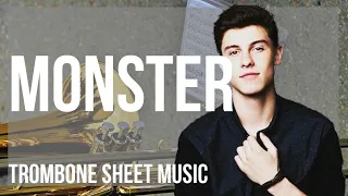 Trombone Sheet Music: How to play Monster by Shawn Mendes and Justin Bieber