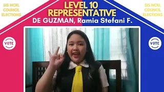 NCRL Level 10 Representative - DE GUZMAN, Ramia Stefani