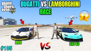 BUGATTI DIVO VS LAMBORGHINI SVJ63 RACE | TECHNO GAMERZ | GTA V GAMEPLAY #58