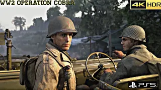 call of duty ww2 operation cobra PS5 Gameplay 4K HDR