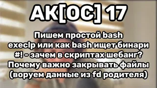 АК[ОС] 17. Exec. Пишем простейший bash.