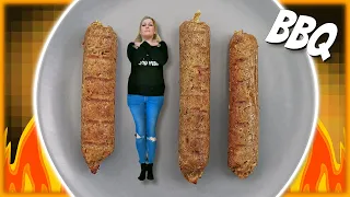 Wie du vegane Bratwurst machst, die dem Original sehr nahe kommt! [SUPER EINFACH]