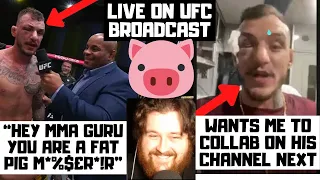 Renato Moicano CALLED ME OUT LIVE ON UFC INTERVIEW After Beating Dober At UFC Vegas 85! My Reaction?