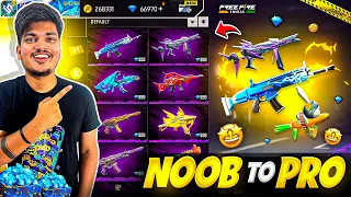 Free Fire Max POOR Level 1 Id To RICH Max Level Id In 10.000 Diamonds😍-Garena Free Fire