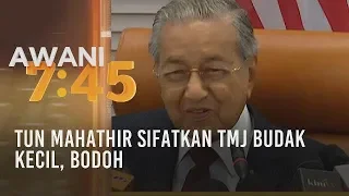 Tun Mahathir sifatkan TMJ budak kecil, bodoh