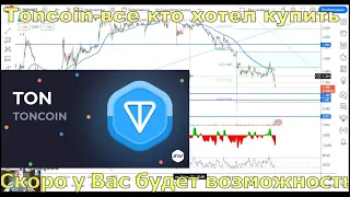 TON(Toncoin) приближается к целевой зоне покупок,осталось недолго-все кто хотел купить-внимательно!