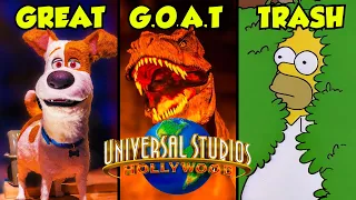 Ranking EVERY SINGLE Ride in Universal Studios Hollywood