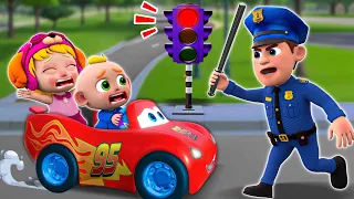 Green Light Go! Red Light Stop! - Traffic Safety Song & More Nursery Rhymes - Kids Songs