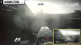 On board  F1 2009  Hamilton vs Webber Sepang