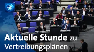 Aktuelle Stunde im Bundestag: Warnung vor AfD