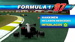 F1 97 ps1 gameplay: Interlagos - Mika Hakkinen