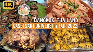 KASET FAIR 2022 Huge Thai Street Food Market in Bangkok [4K]