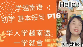 初学越南语 基本短句P16 南部语音 一学就会 MEI QING