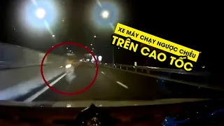 Thót tim xe máy chạy ngược chiều, gây tai nạn trên cao tốc Mỹ Thuận Cần Thơ