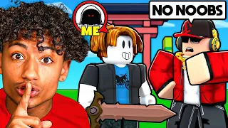 I Went UNDERCOVER In A PRO ONLY TOURNAMENT.. (Roblox Bedwars)