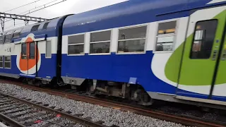 ( RER C ) très fort claquement sur les rails😍😍 En gare de Les Ardoines + passage d'un Intercités