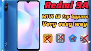 Redmi 9A MIUI 12 frp bypass