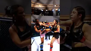 These two girls are throwing it down 👀 #IndianMMA