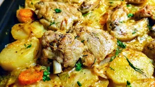 Мясо с картошкой и майонезом в духовке цыганка готовит. Картофель с мясом, легко! Gipsy cuisine.