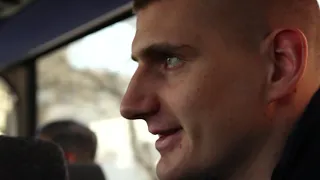 Luka Doncic Nikola Jokic bus ride moment from 2020