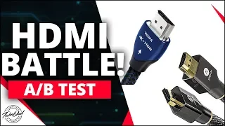 Amazon HDMI vs AudioQuest HDMI | A/B Test | Can you tell the difference?