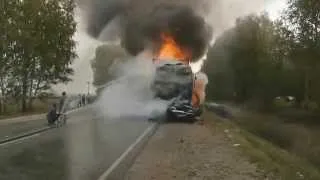 ДТП Жесть авария на трасе с жертвами Tin accident accident on the highway with the outcome lita