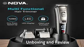 Nova NG 1153 Trimmer Unboxing and Review  ( Nova NG 1153 Use charging Adaptor 5.v )