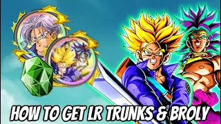 HOW TO GET THE TEQ LR TRUNKS & BROLY AND HOW TO QUICKLY FARM THE GEMS FOR THEIR MEDALS: DBZ DOKKAN