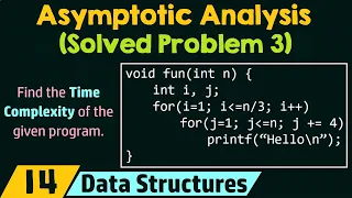 Asymptotic Analysis (Solved Problem 3)