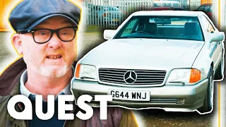 Drew Makes An Easy Profit By Just Cleaning A Mercedes Benz 500SL | Salvage Hunters: Classic Cars