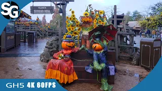 All Pumpkin Scarecrows Frontierland Day & Night | Disneyland Paris Halloween 2022