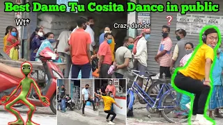 dame tu cosita Dance iN Public |  Epic Reaction ||  Rock Lama