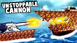 Biggest Cannon Ever Becomes Even Bigger and Destroys an Entire Battleship in Forts!