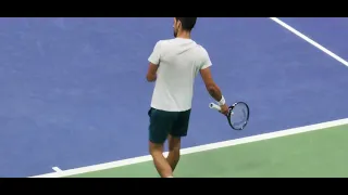 NOVAK DJOKOVIC VS ALEXANDER ZVEREV, (practice at Arthur Ashe  stadium) US OPEN 23, 8/24/2023.