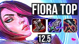 FIORA vs RIVEN (TOP) | 9 solo kills, Rank 6 Fiora, 15/2/4, Legendary | NA Challenger | 12.5