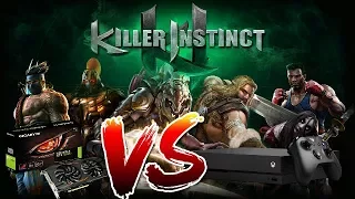 Xbox one x vs GTX 1050TI killer instinct [Frame-Rate test]